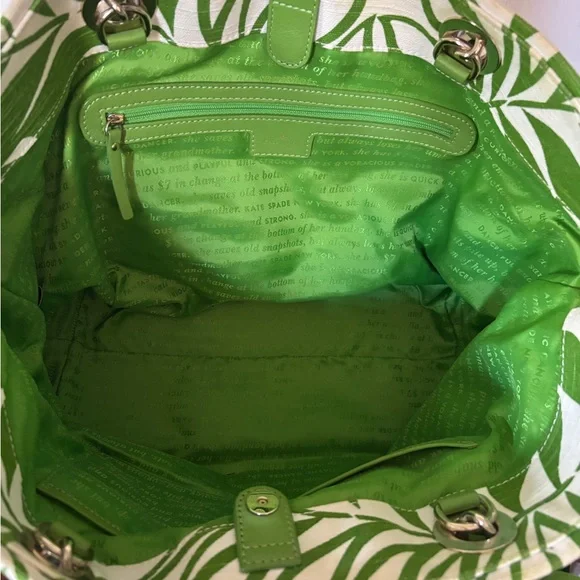 Kate Spade Palm Fronds Canvas Tote - Picture 4 of 11